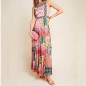 Bhanuni by Jyoti Alessandra Mixed Print Beaded Maxi Dress 4